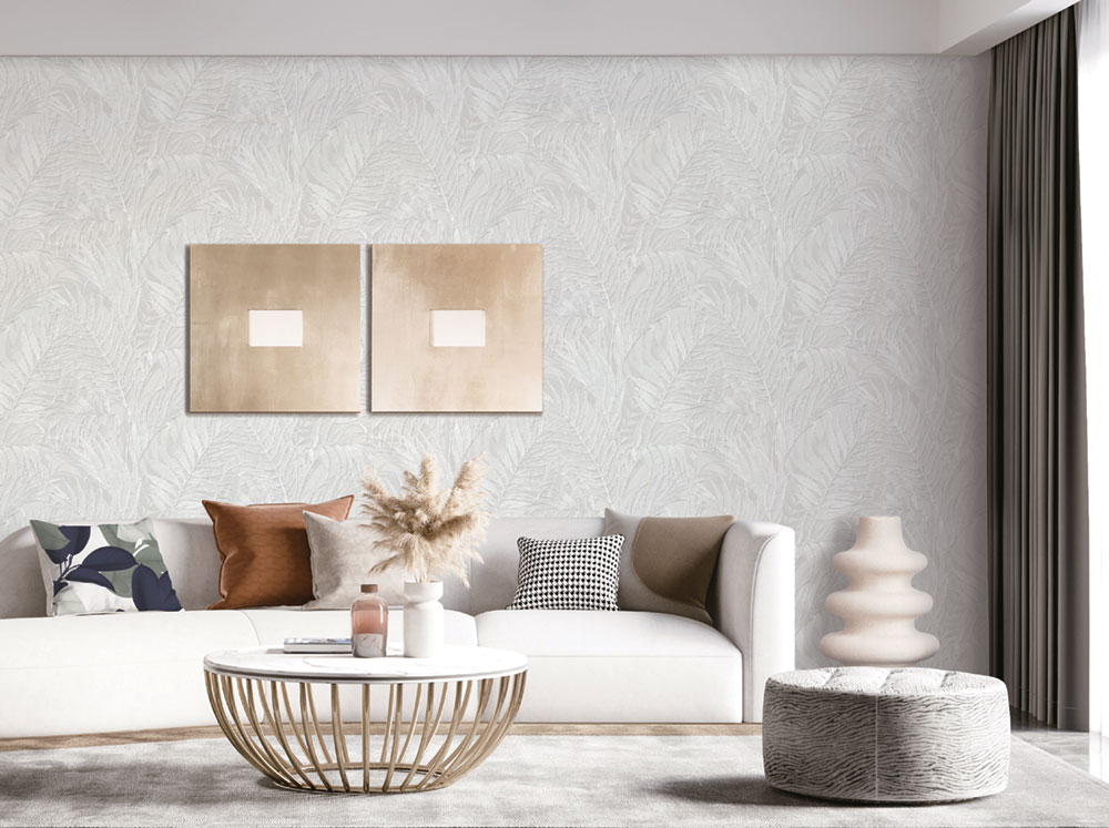 Luxuriöse Vliestapete für das Wohnzimmer