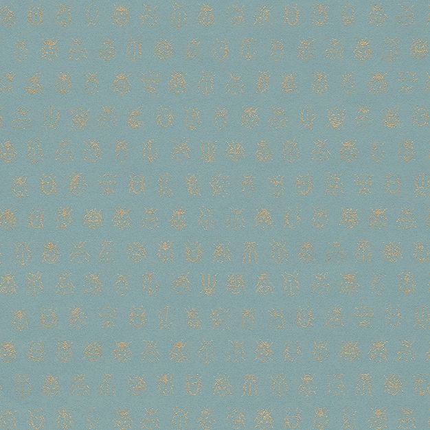 Türkisfarbene Tapete mit goldenen Käfern 375032, Pip Studio 4, Eijffinger