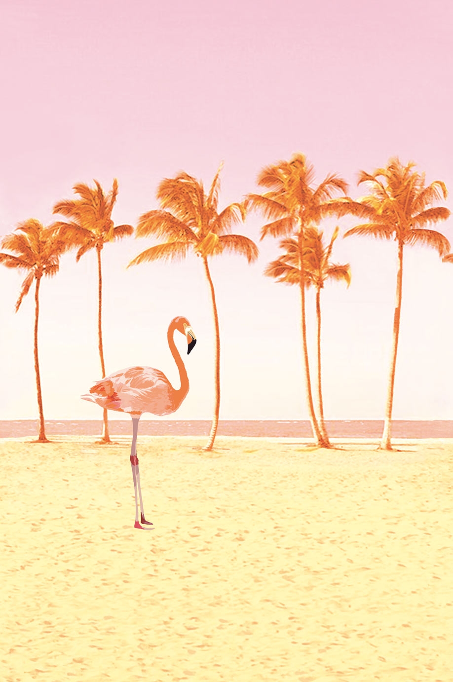 Fototapete Palmen, Flamingo 364146, Wallpower Junior, Eijffinger