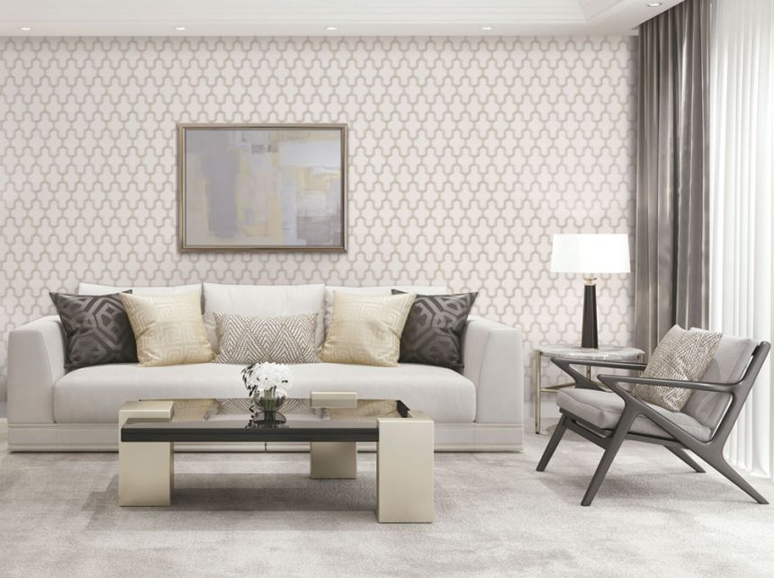 Luxustapete mit geometrischen Mustern WF121022, Wall Fabric, ID Design 