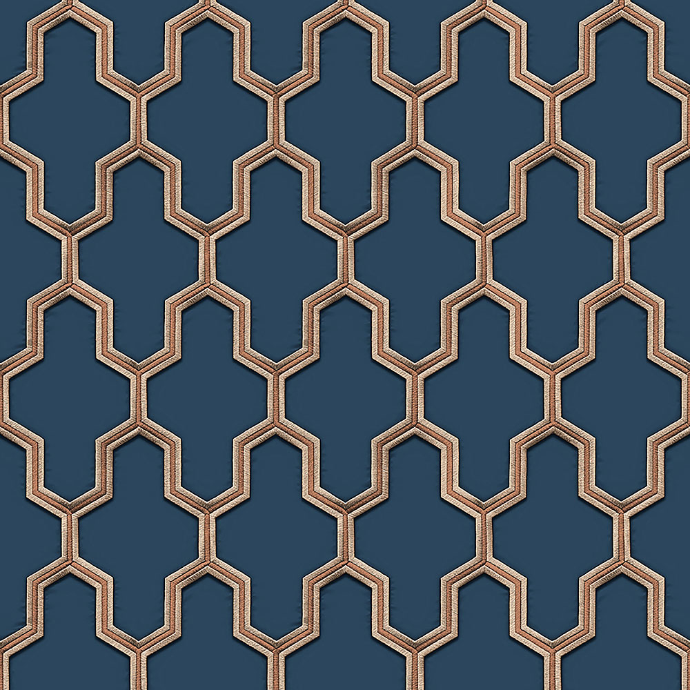 Luxustapete mit geometrischen Mustern WF121027, Wall Fabric, ID Design