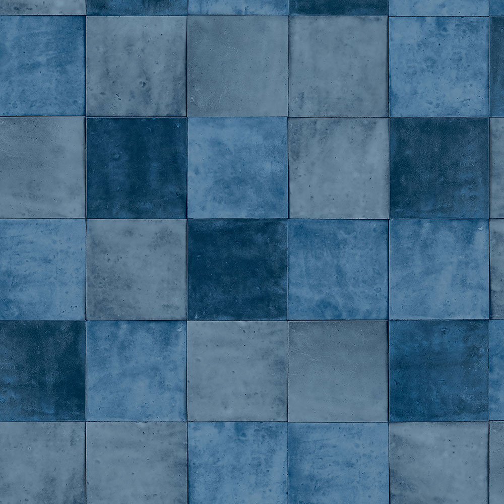 Dunkelblaue geometrische abwaschbare Tapete  45713 Zellige, Marburg
