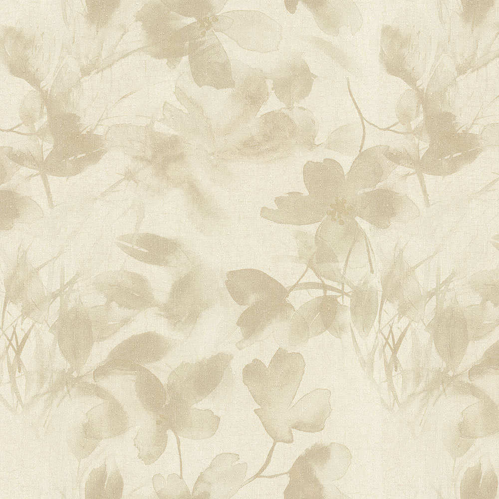 Luxuriöse Blumentapete in Creme und Beige 72954, Zen, Emiliana Parati 