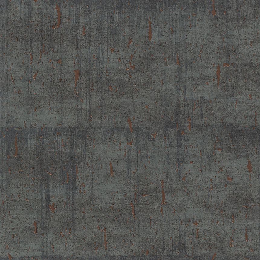 Schwarz-Bronze Tapete, Imitation von Betonblöcken 33239, Natural Opulence, Marburg