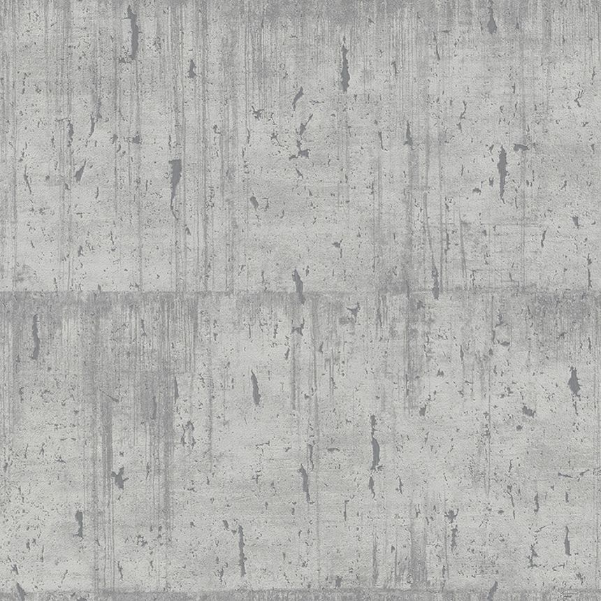 Grau-silberne Tapete, Betonsteinimitation 33240, Natural Opulence, Marburg