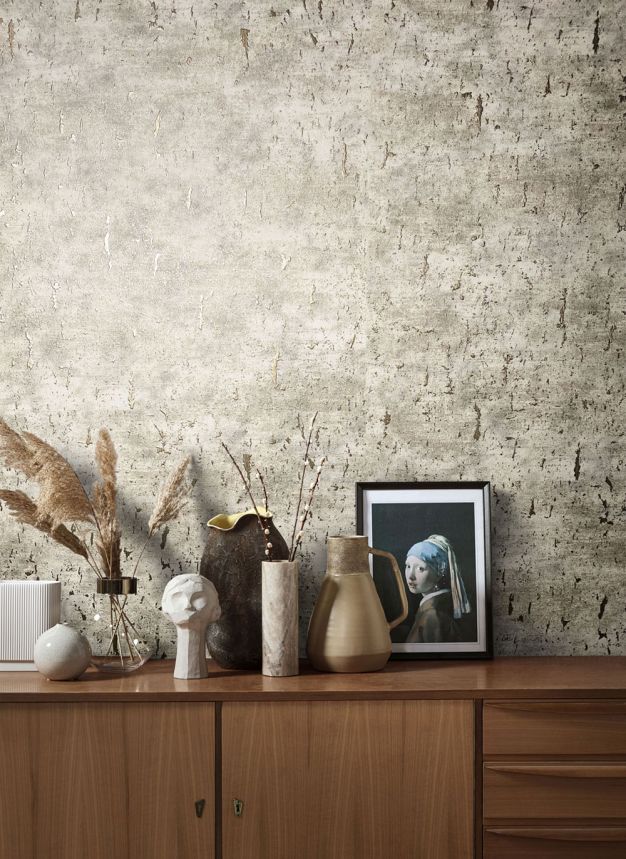 Grau-beige Luxustapete, Betonimitation33254, Natural Opulence, Marburg