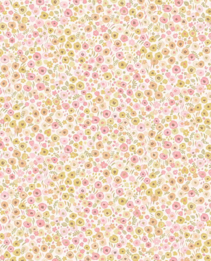 Beige-rosa Blumentapete 323062, Explore, Eijffinger