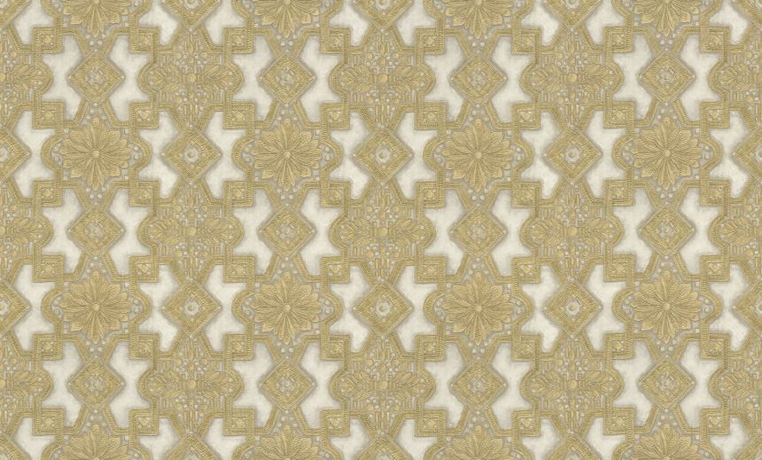 Luxuriöse gold-cremefarbene Vliestapete mit Ornamenten, 86006, Valentin Yudashkin 5, Emiliana Parati