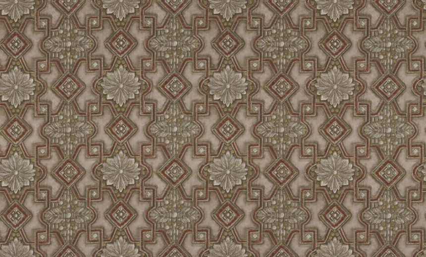 Luxuriöse Vliestapete in Silberweinrot mit Ornamenten, 86008, Valentin Yudashkin 5, Emiliana Parati