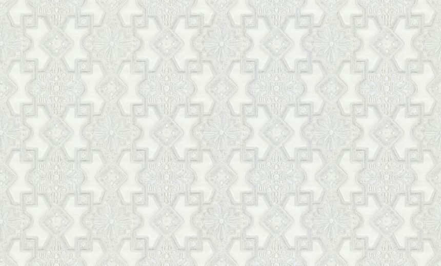 Luxuriöse weiß-silberne Vliestapete mit Ornamenten, 86009, Valentin Yudashkin 5, Emiliana Parati