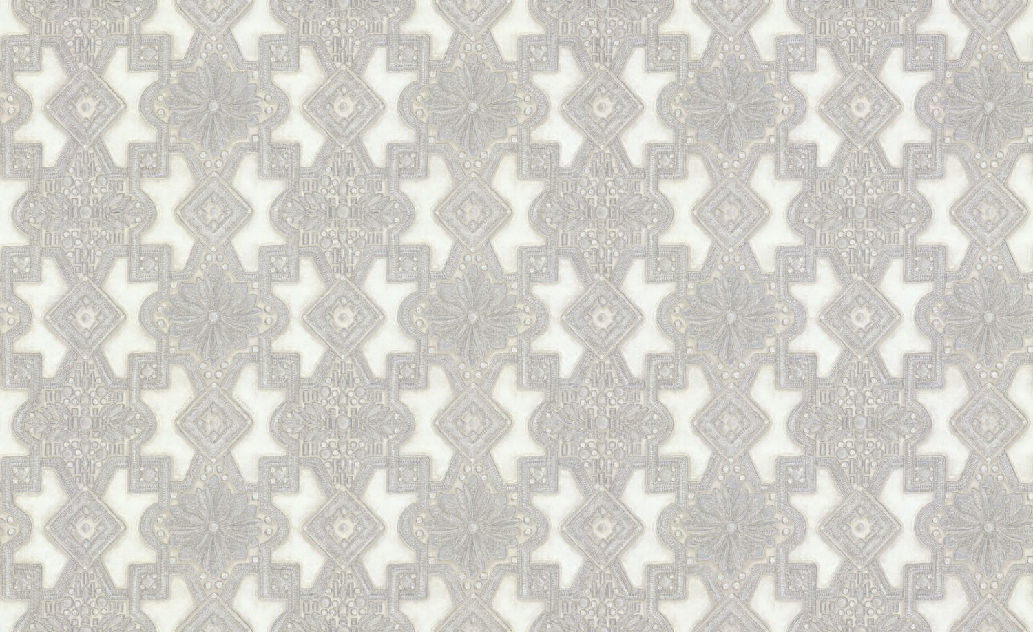 Luxuriöse beige-silberne Vliestapete mit Ornamenten, 86012, Valentin Yudashkin 5, Emiliana Parati