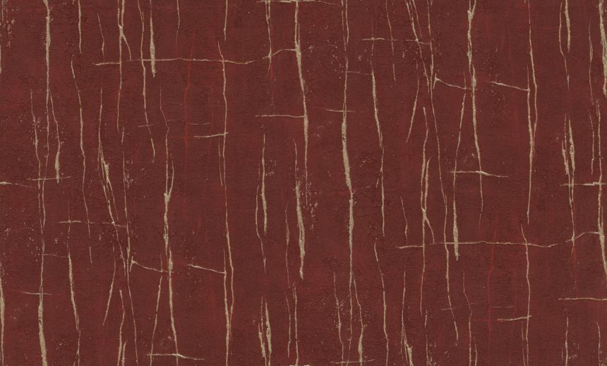 Luxuriöse Vliestapete in Burgunder-Gold, Imitation von gerissenem Putz, 86046, Valentin Yudashkin 5, Emiliana Parati