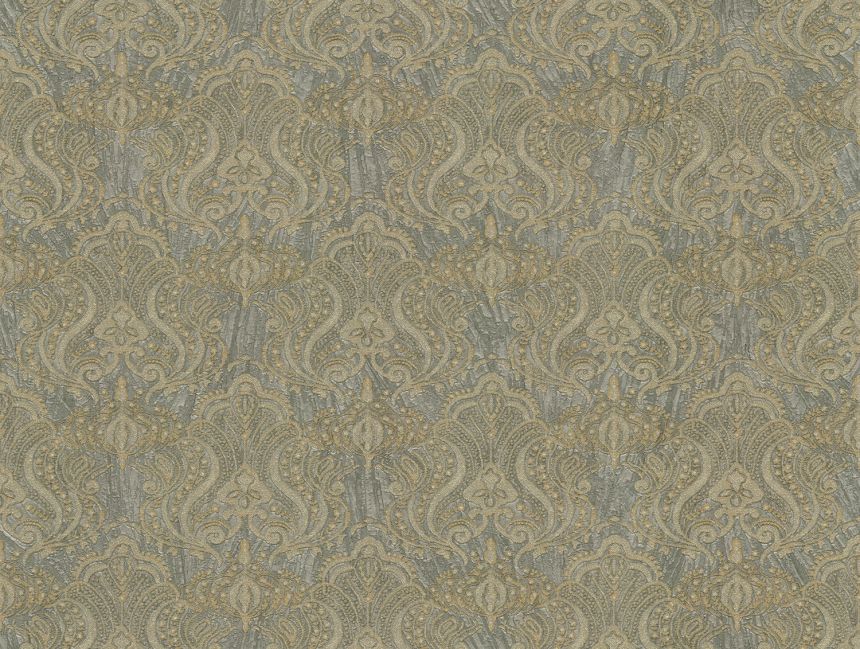 Luxuriöse grau-goldene Vlies-Barocktapete, 86078, Valentin Yudashkin 5, Emiliana Parati