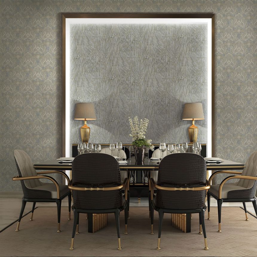 Luxuriöse goldene strukturierte Vliestapete, 86085, Valentin Yudashkin 5, Emiliana Parati