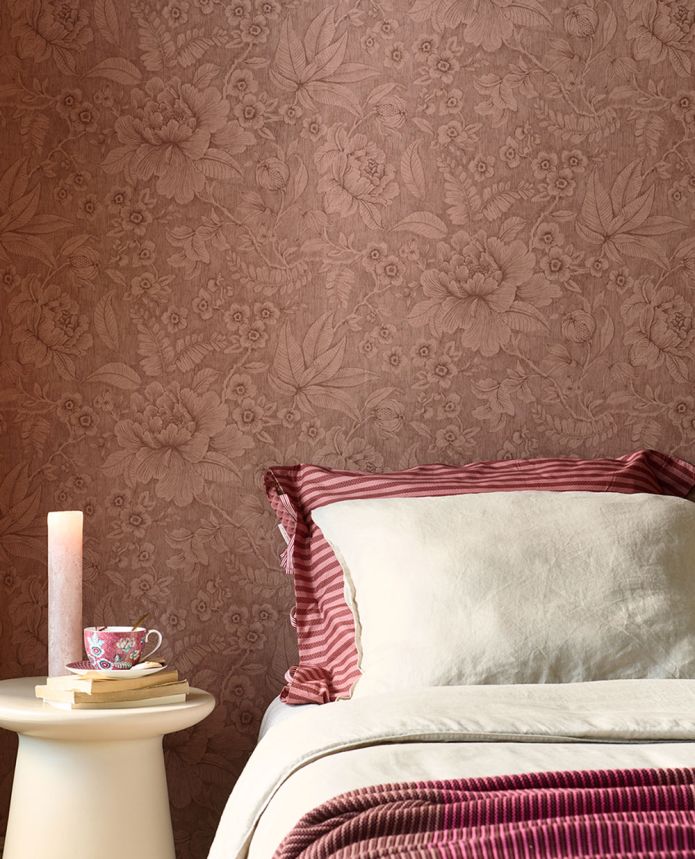 Alte rosa Blumentapete,  333103  Pip Studio 6, Eijffinger