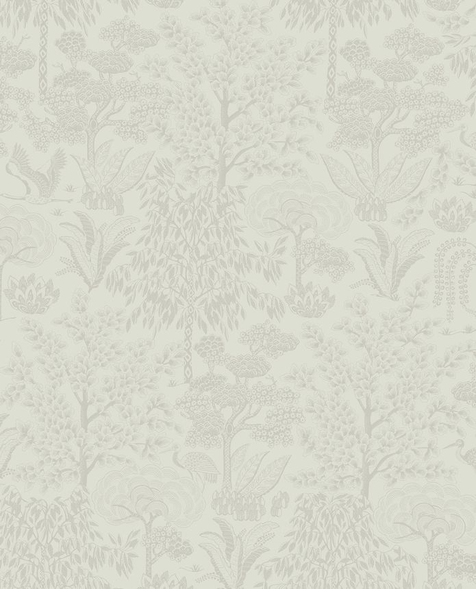 Grau-silberne Tapete mit Bäumen, 333110  Pip Studio 6, Eijffinger
