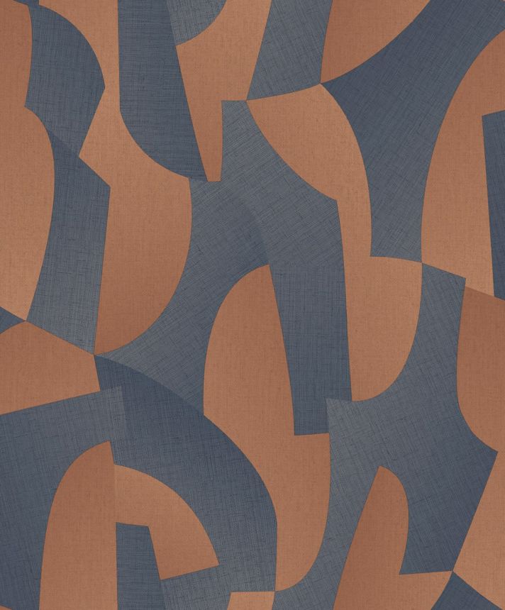 Blaubraune geometrische Tapete, AL26272, Allure, Decoprint