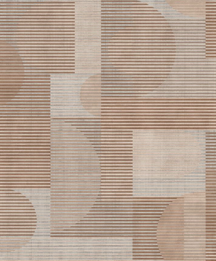 Graubraune geometrische Tapete, AL26282, Allure, Decoprint