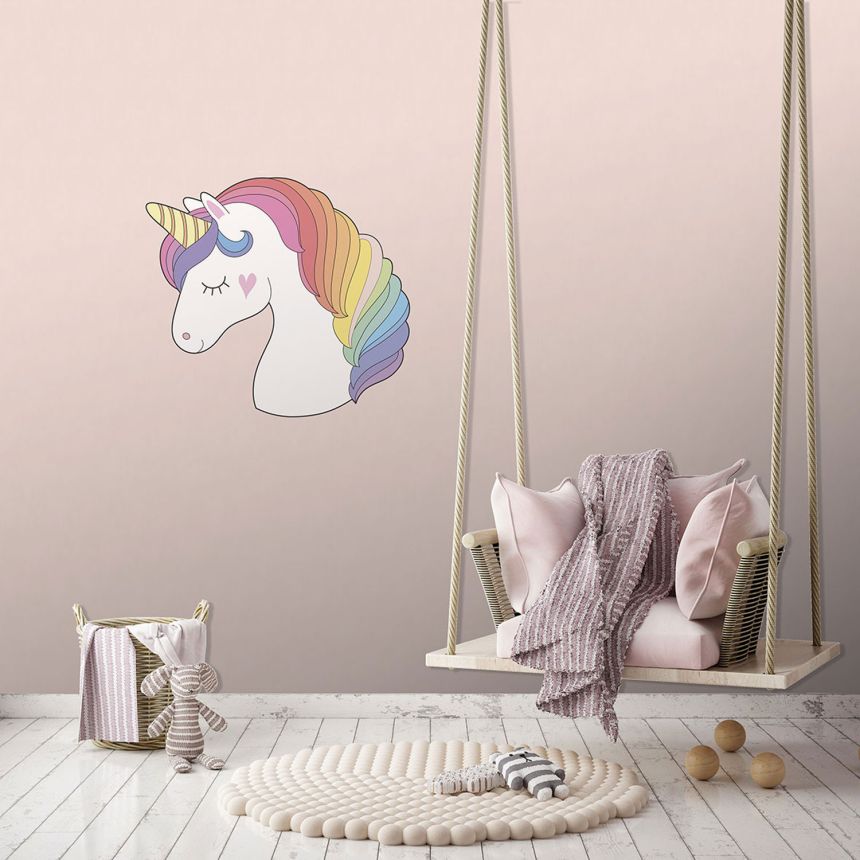 Vorgeklebte Vliestapete, Dekoration Einhorn, PLC007, Platinum Shapes, Decoprint