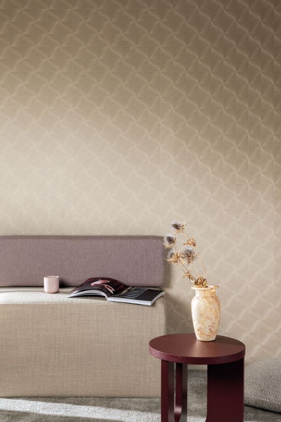 Beige geometrische Tapete, CU3303, Cumaru, Grandeco