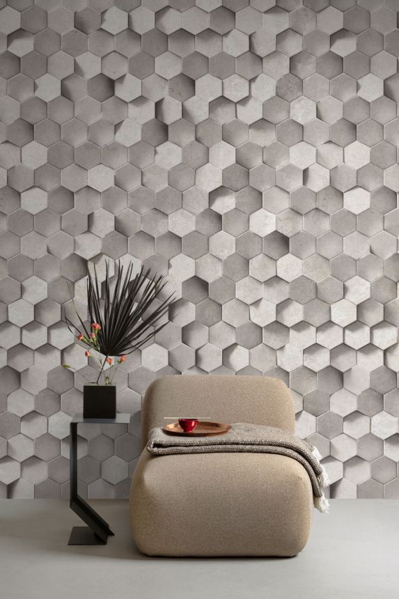 Geometrische 3D-Fototapete, ML4301, Mural Young Edition, Grandeco