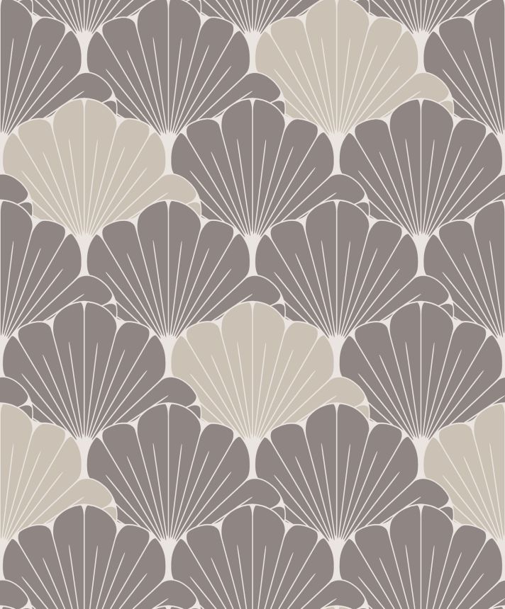 Braune und goldene Blumentapete, M64019, Elegance, Ugepa