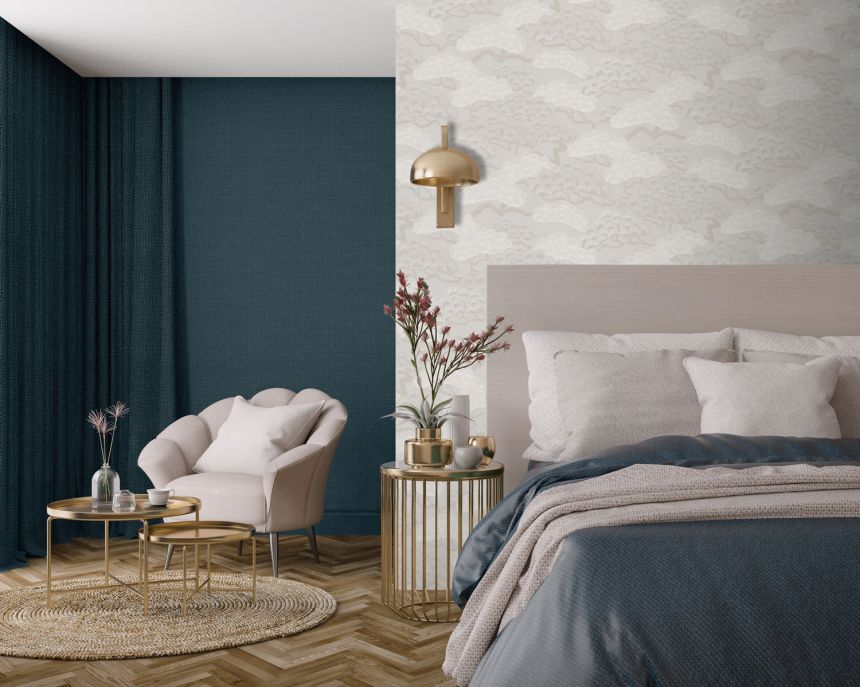 Grau-beige Tapete, Zweige, Bäume, M64407, Elegance, Ugepa
