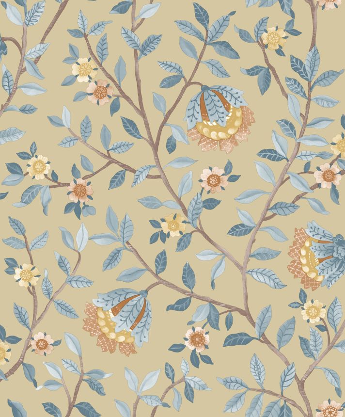 Beige Blumentapete, B19992D, Botanique, Ugepa