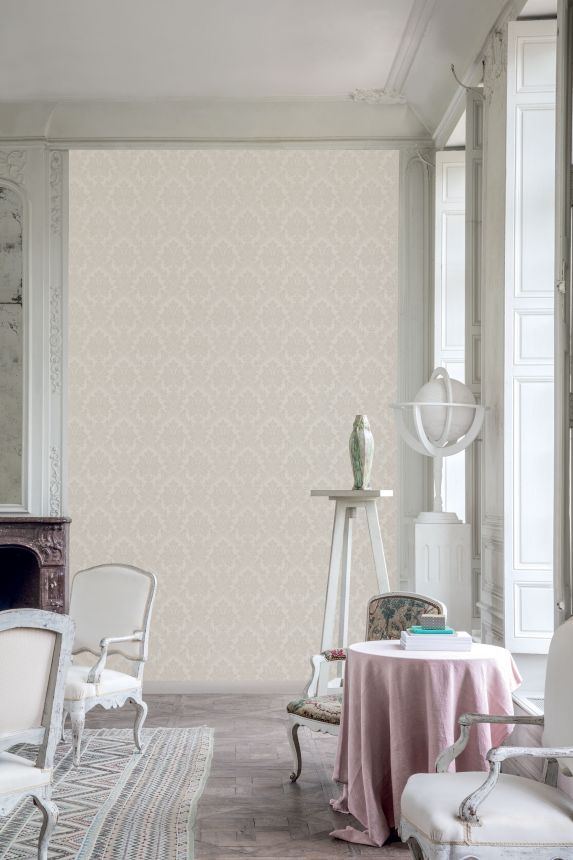 Beige Barocktapete, TI3211, Time 2025, Grandeco