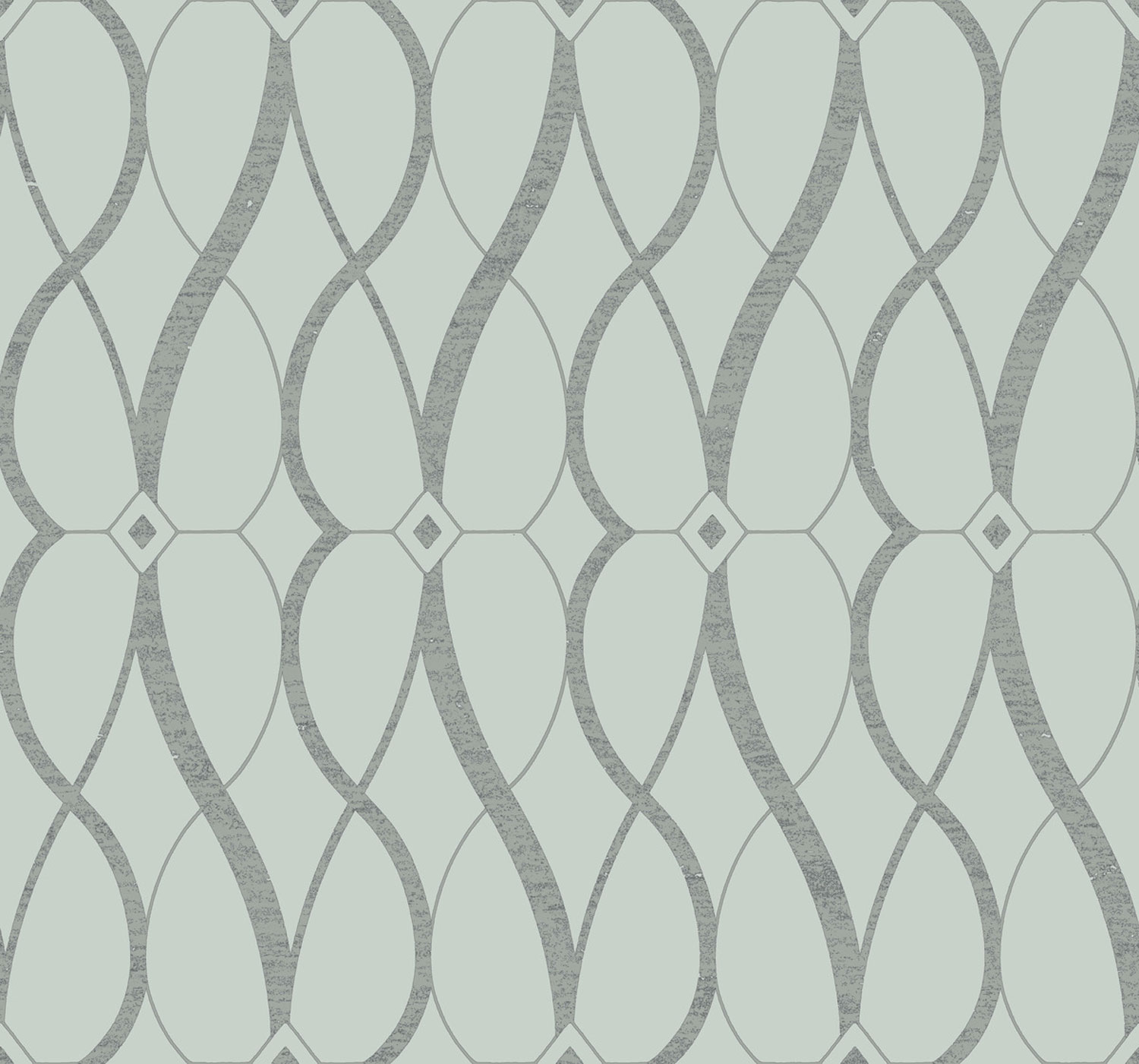 Geometrische Tapete in Blau und Silber, MD7172, Modern Metals, York