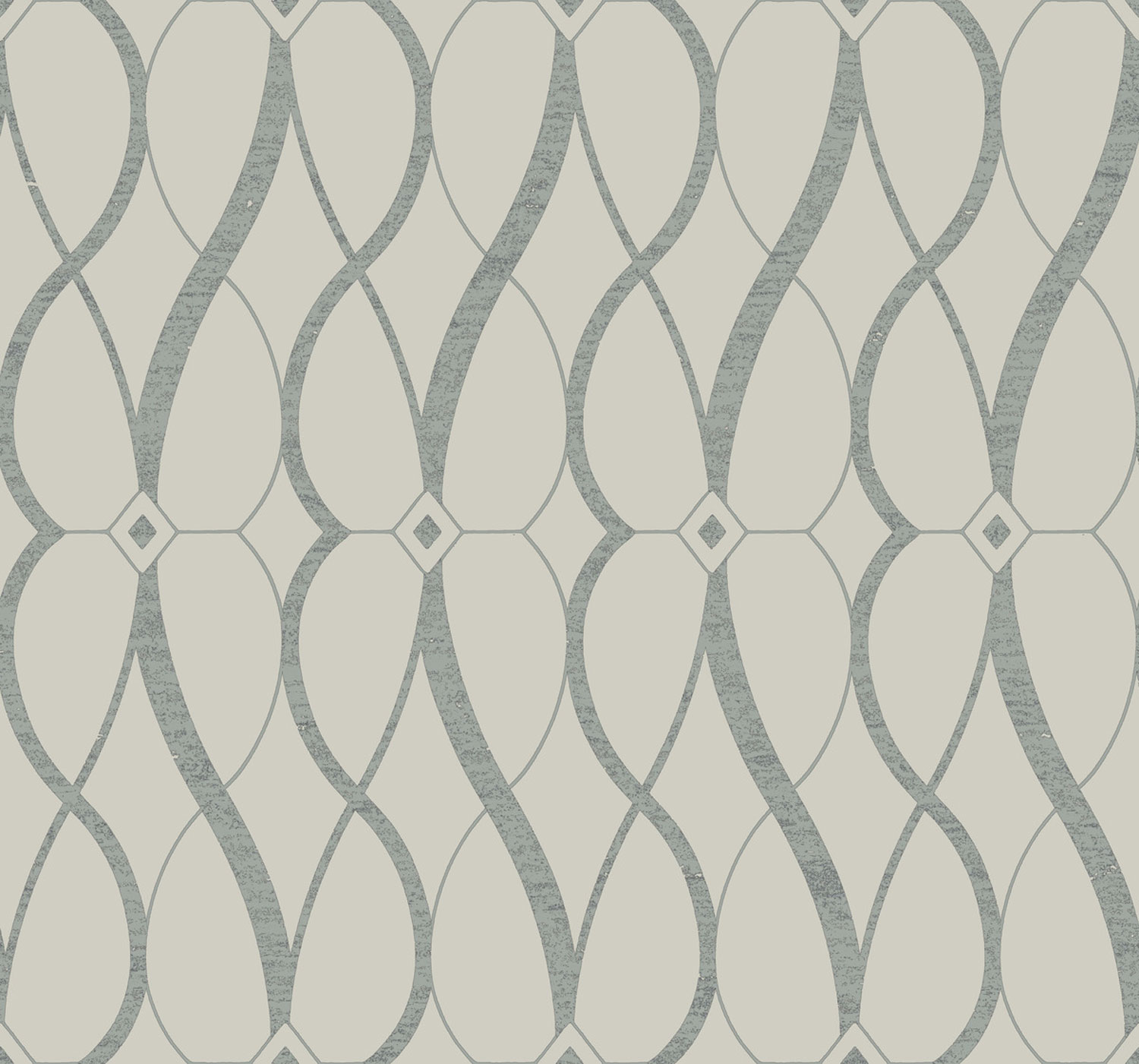 Beige-silberne geometrische Tapete, MD7175, Modern Metals, York