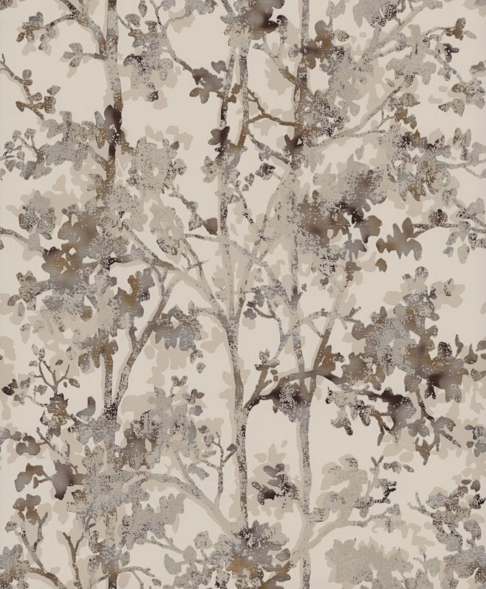 Metallische Blumentapete, NW3584, Modern Metals, York