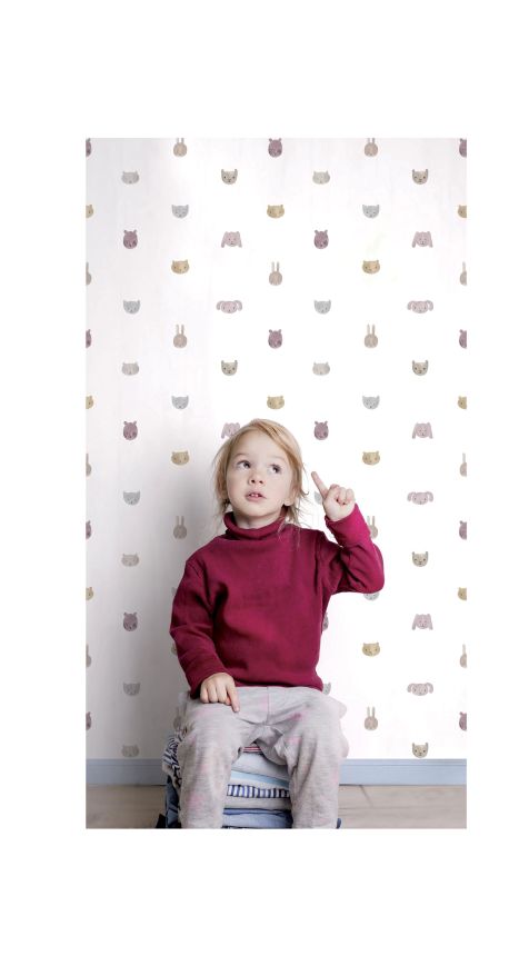 Kindertapete mit Tieren, 14814, Happy, Parato
