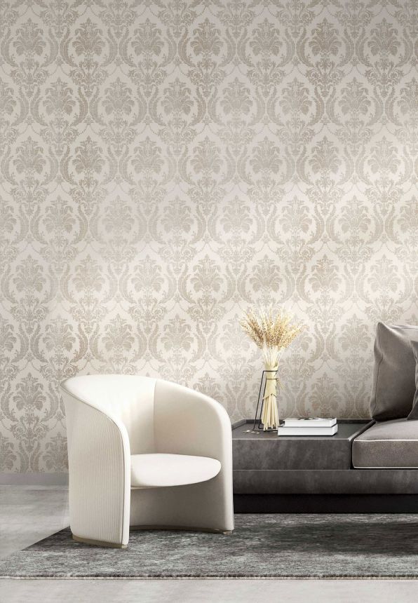 Cremegrüne Barocktapete, 28805, Thema, Cristiana Masi by Parato
