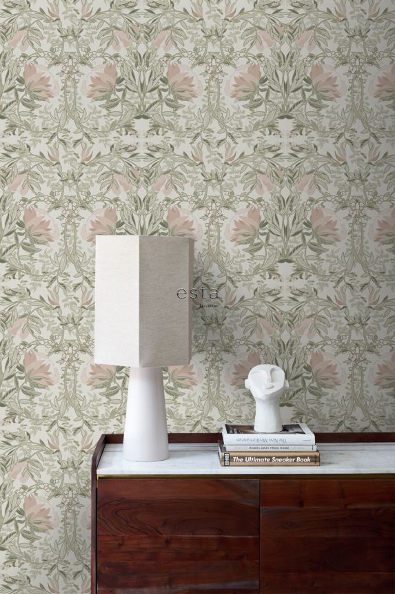 Jugendstil Blumentapete, 139418, Vintage Flowers, Esta Home