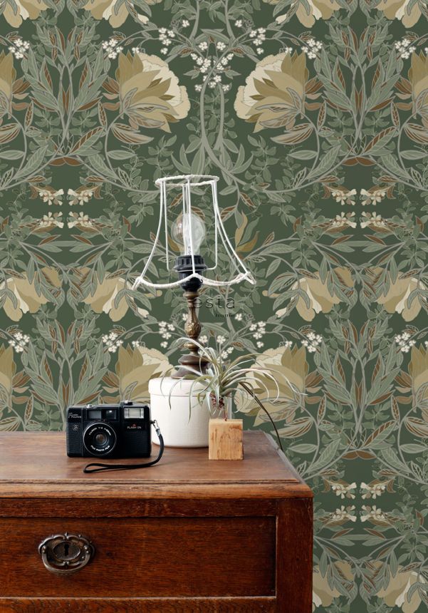 Jugendstil Blumentapete, 139420, Vintage Flowers, Esta Home