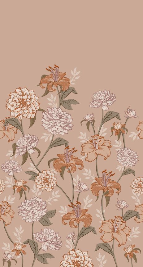 Florale Fototapete, 159210, Vintage Flowers, Esta Home