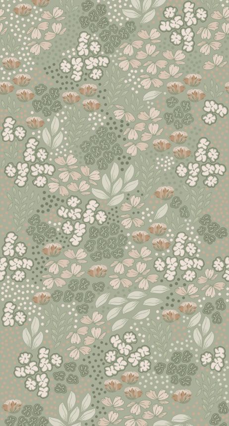 Florale Fototapete, 159212, Vintage Flowers, Esta Home