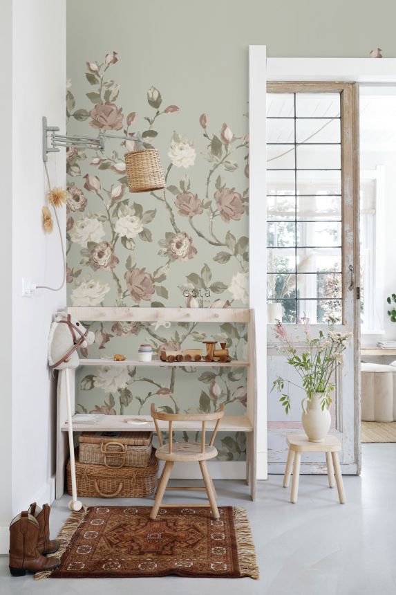 Fototapete, Rosen, 159213, Vintage Flowers, Esta Home