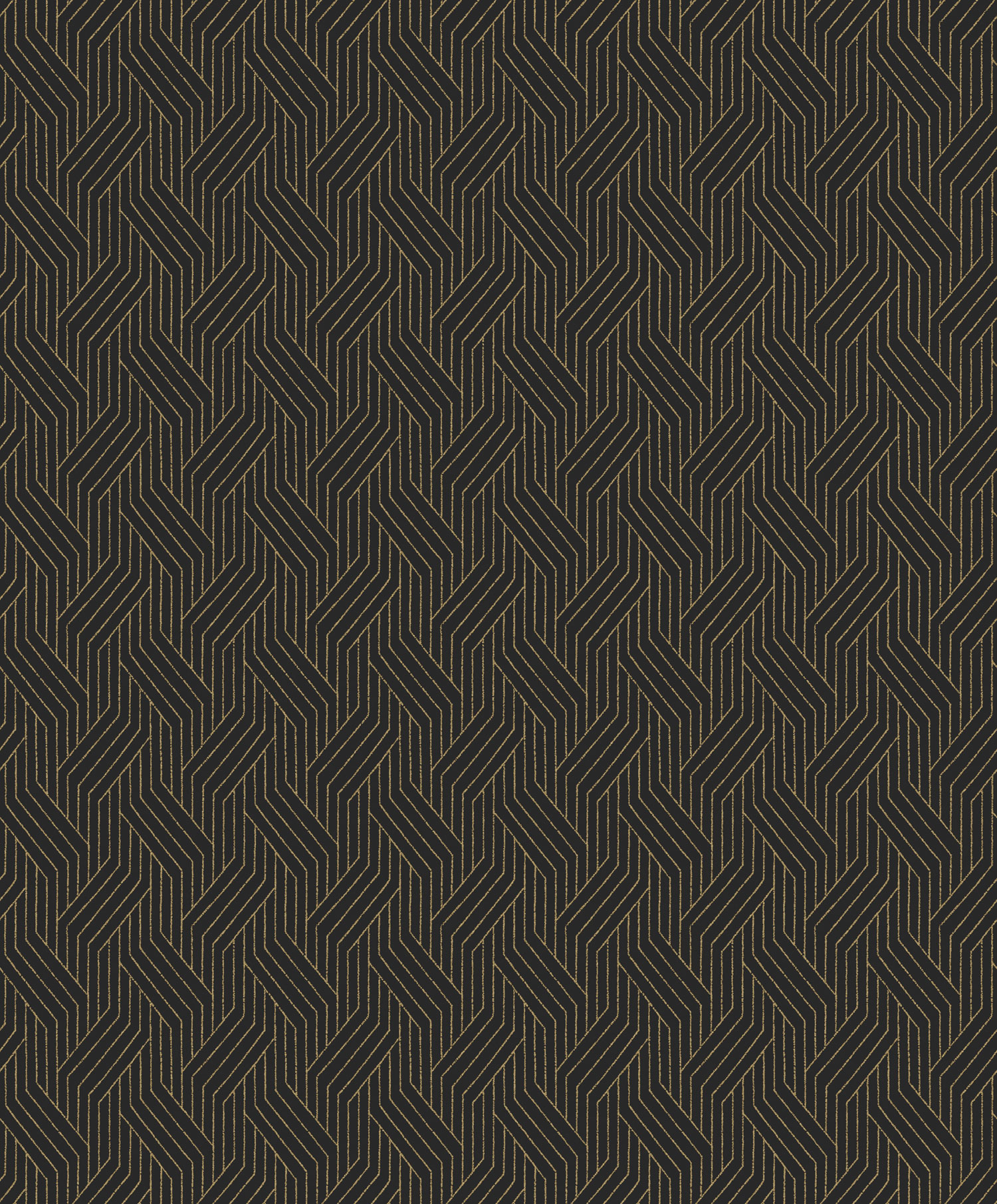 Schwarze geometrische Tapete, ZEN405, Zen, Zoom by Masureel