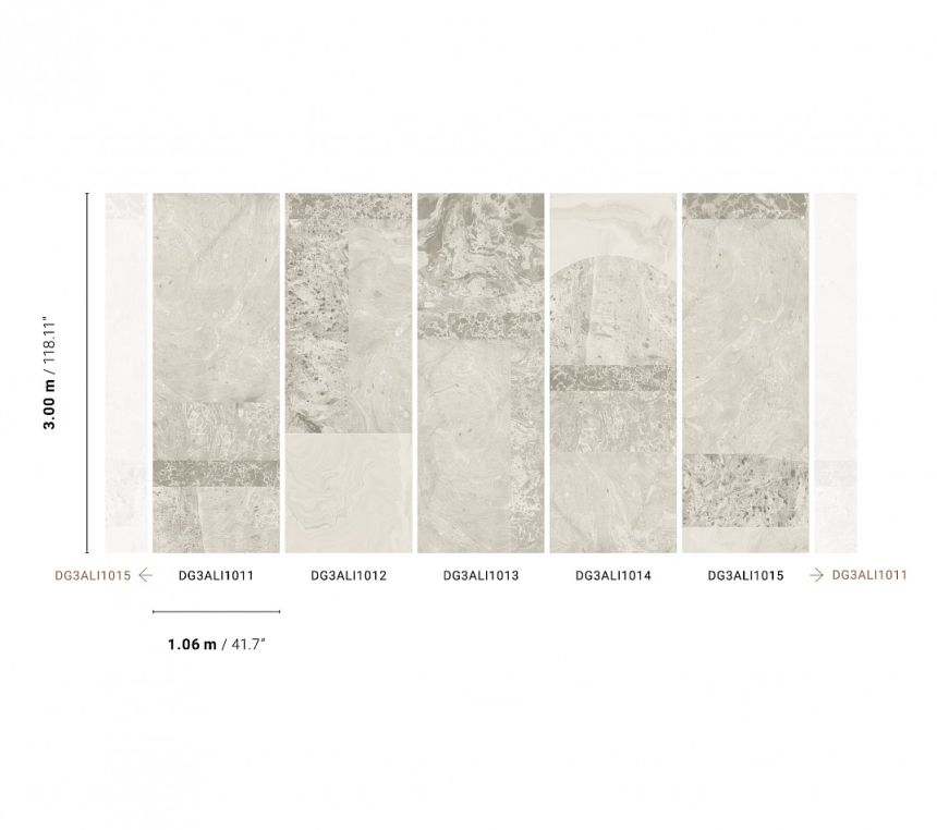 Fototapete, Grauer Marmor, DG3ALI1013, Wall Designs III, Khroma by Masureel
