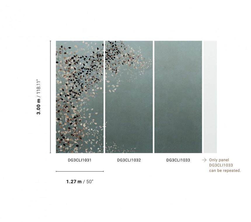 Blaue Fototapete, DG3CLI1033, Wall Designs III, Khroma by Masureel