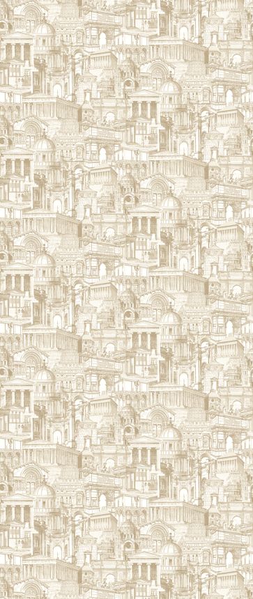 Beige Fototapete, Historische Häuser, DG3ROM102, Wall Designs III, Khroma by Masureel