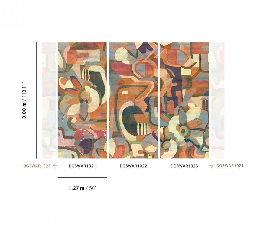 Grafische Fototapete, DG3WAR1021, Wall Designs III, Khroma by Masureel