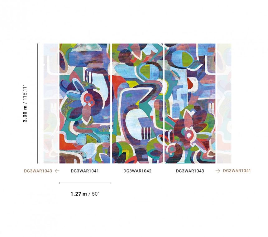 Grafische Fototapete, DG3WAR1043, Wall Designs III, Khroma by Masureel