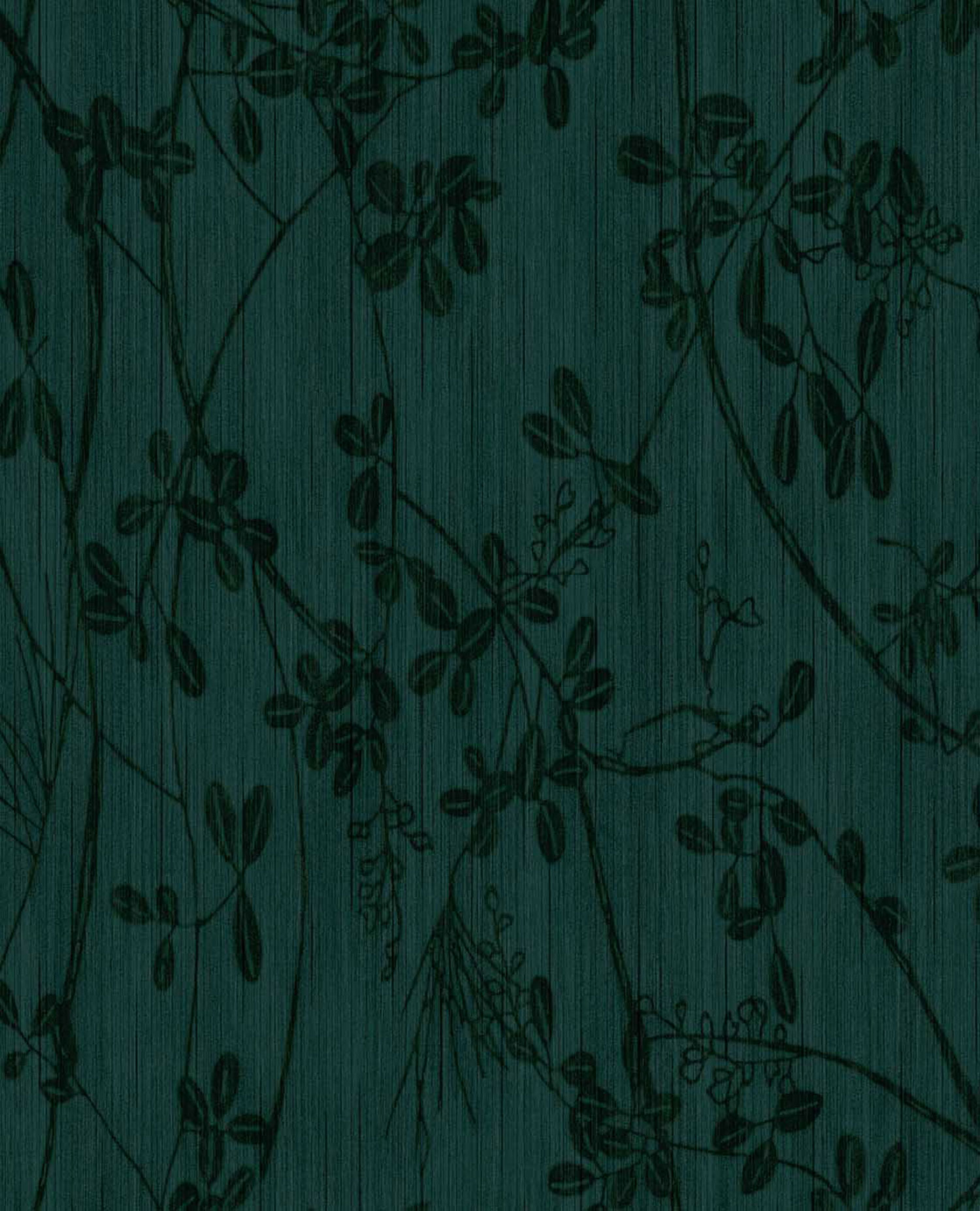 Grüne Tapete mit Zweigen und Blättern, 333405, Emerald, Eijffinger