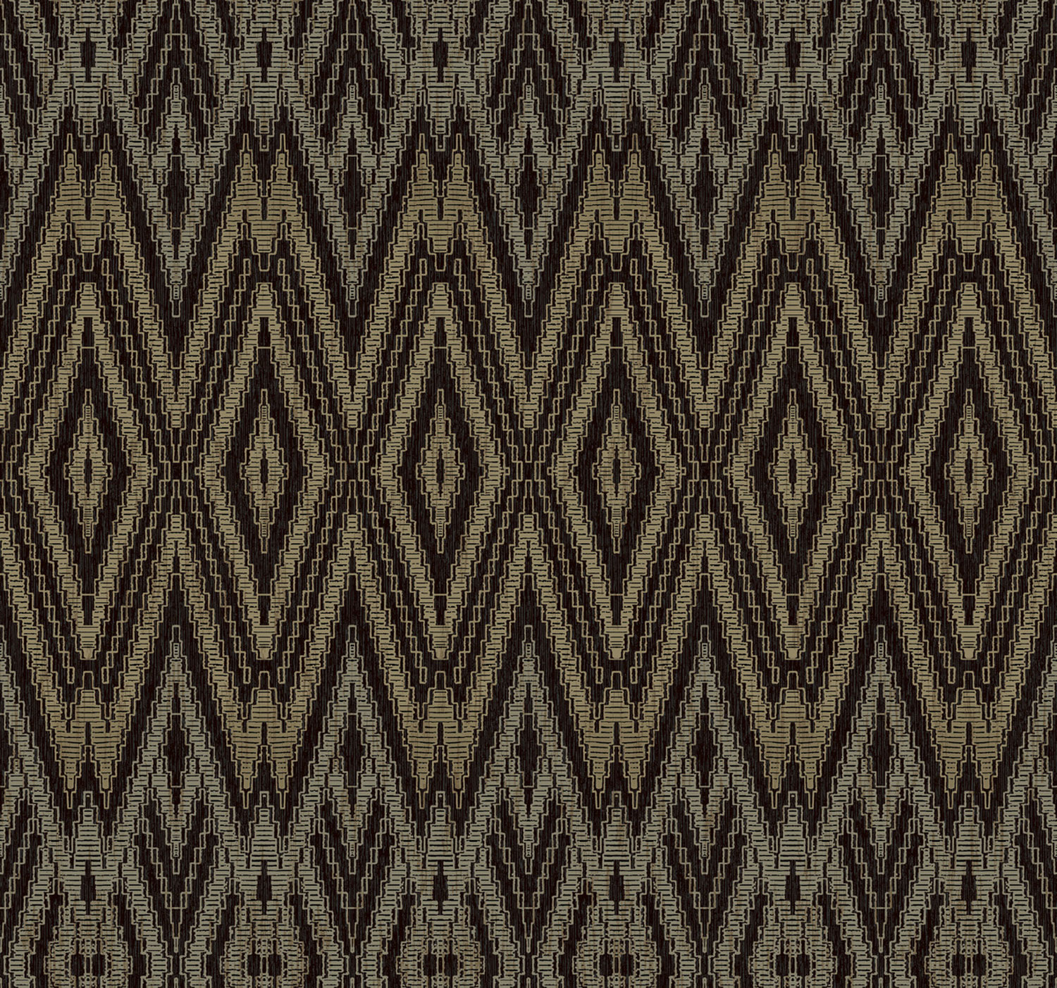 Schwarz-braune geometrische Tapete geometrická vliesová tapeta, EV3912, Candice Olson Casual Elegance, York