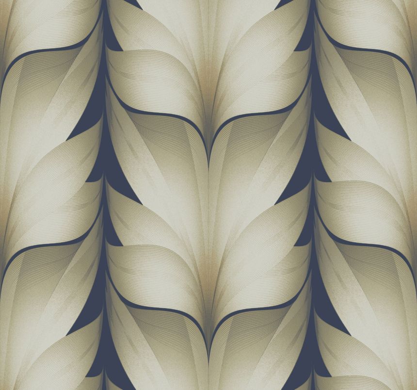 Blau-beige geometrische Vliestapete, EV3956, Candice Olson Casual Elegance, York
