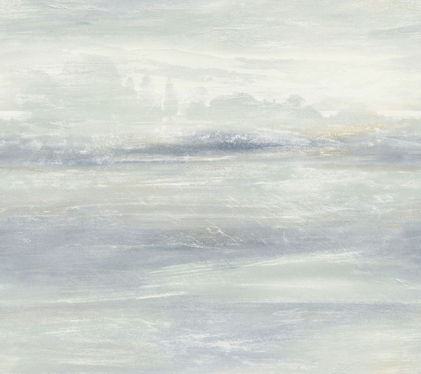 Graublaue Tapete, Landschaft im Nebel, EV3988, Candice Olson Casual Elegance, York
