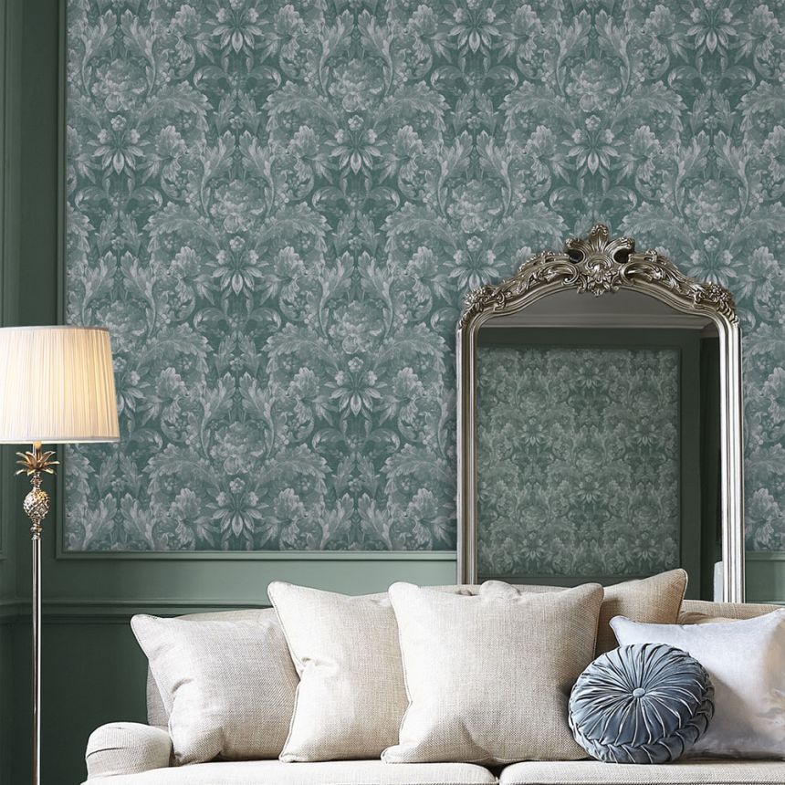 Grüne florale Vliestapete, 119842, Laura Ashley 3